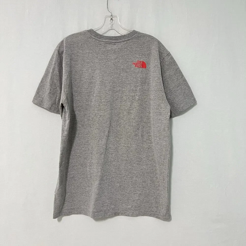 The North Face T Shirt Men Medium Gray Coordinates Never Stop Exploring EUC